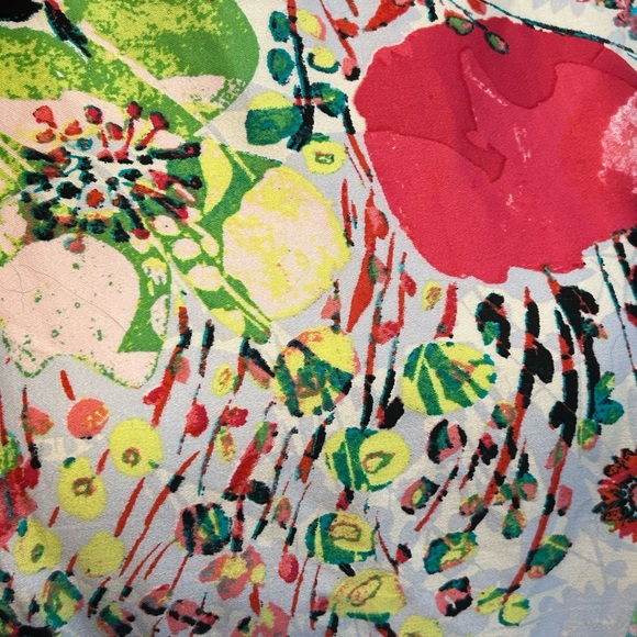 Luxology classic 50s style fit and flare midi abstract summer garden print - Picture 2 of 5